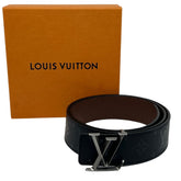 Front View: LV Pyramide Buckle, Monogram Illusion Calf Leather Strap. 