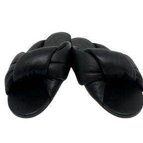Balenciaga Black Leather Slides, size 37, excellent condition