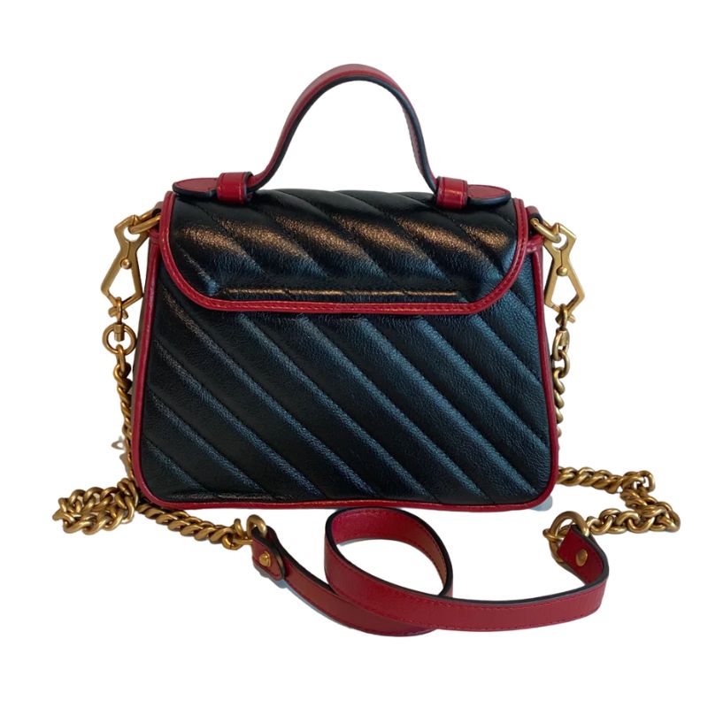 Gucci Mini Torchon GG Marmont Top Handle Bag