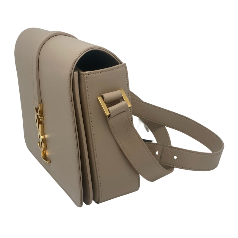 Saint Laurent Medium Classic Universite Bag, Tan Leather Exterior, Gold Tone Hardware, YSL Logo, Single Shoulder Strap, Single Exterior Pocket, Suede Lining, Single Interior Pocket, Flap and Snap Front Closure, Condition: Excellent