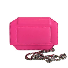 Givenchy Bow Cut Chain Flap Crossbody Bag in Hot Pink