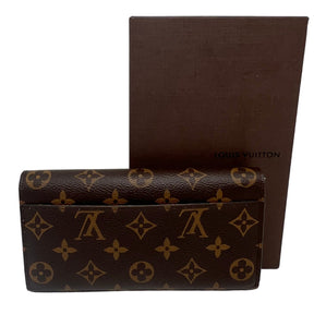 Back View: Monogram Canvas, Patch Pocket, Box Included. 