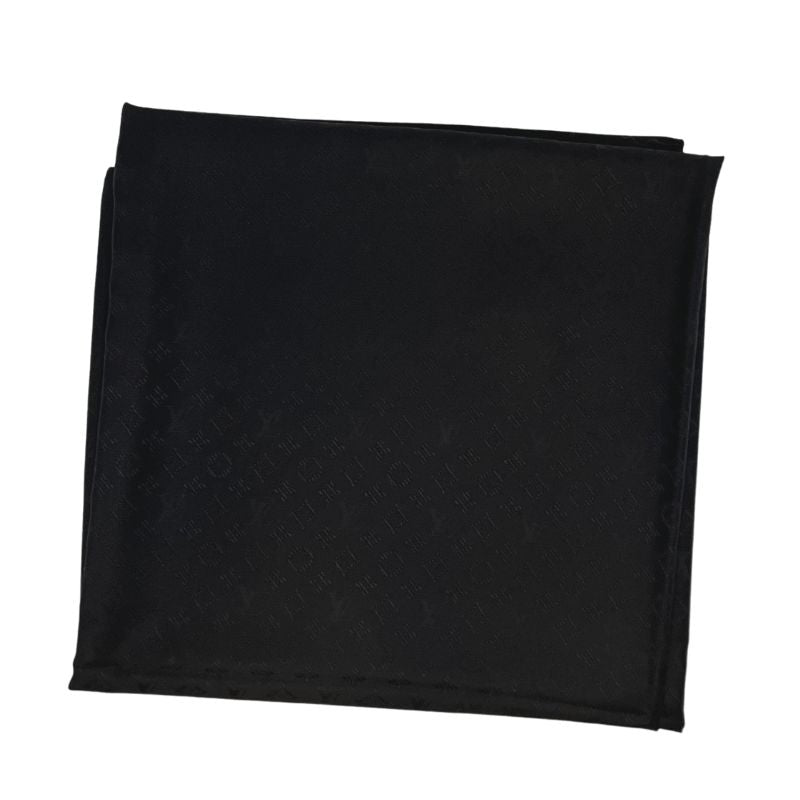 Louis Vuitton Evermore Shawl in black. 120x120cm, 60% silk, 40% wool. Excellent conditon