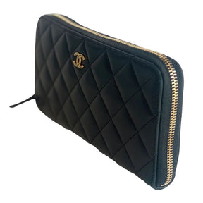 Chanel Quilted Lambskin Zip Wallet