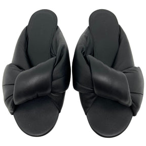 Balenciaga Black Leather Slides, size 37, excellent condition