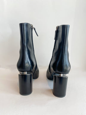 Alexander Wang Leather Boots Black Back