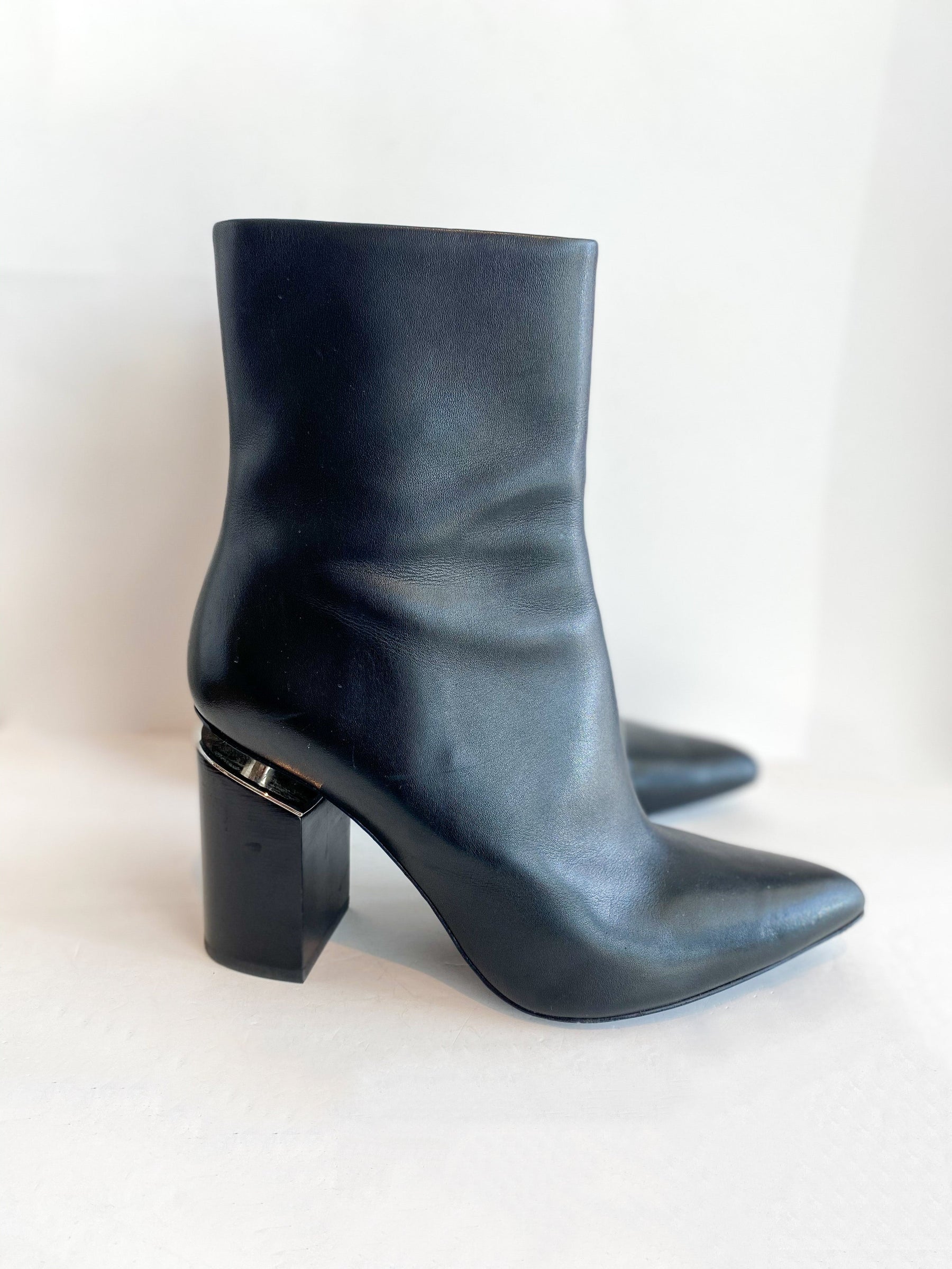 Alexander Wang Leather Boots Black Side