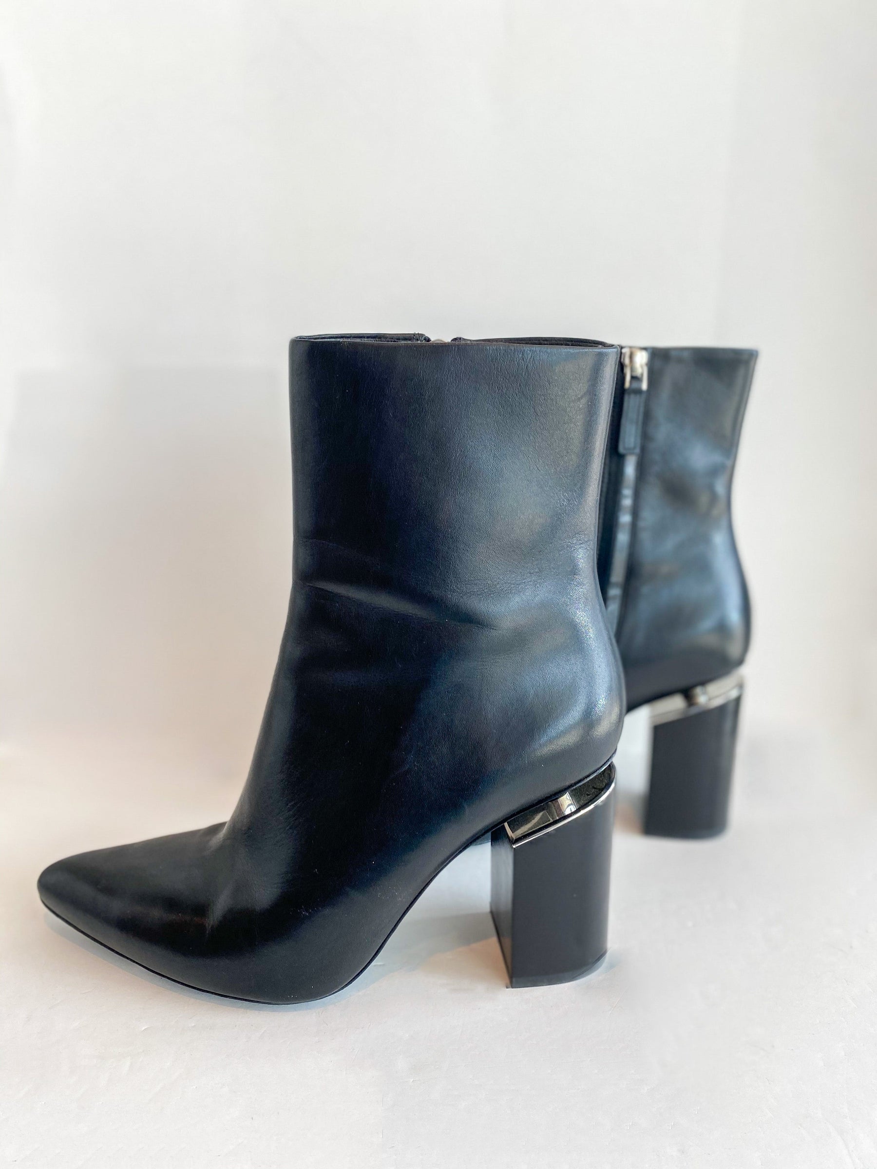Alexander Wang Leather Boots Black Side