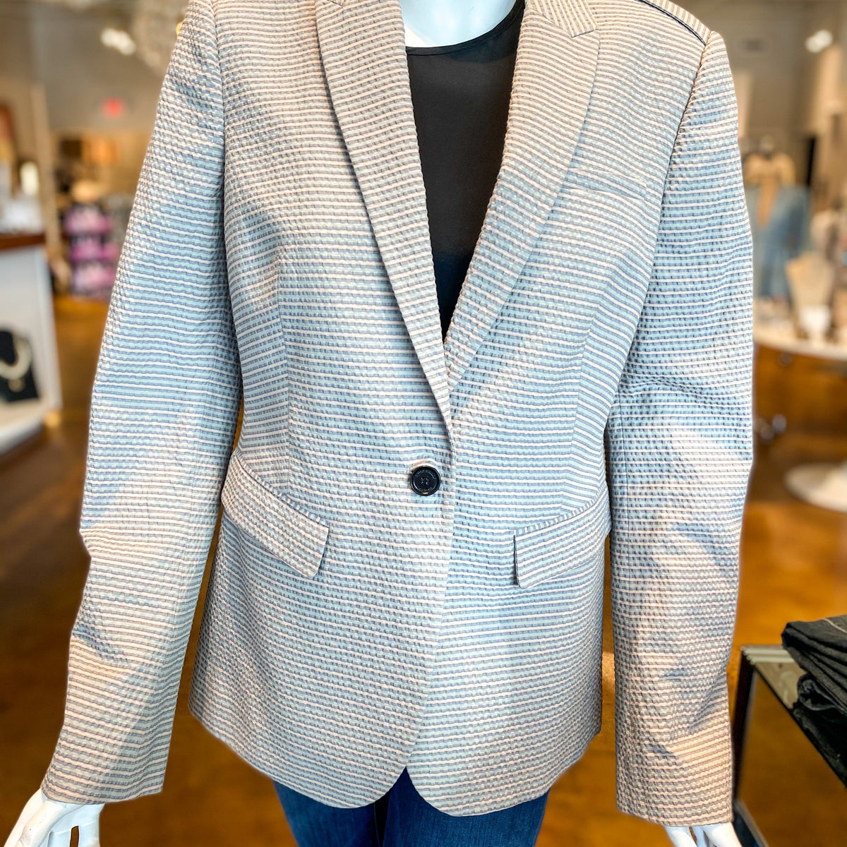 Burberry Seersucker Blazer