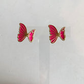 Multicolor Butterfly Flutter Earrings