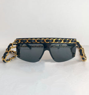 Chanel Chain-link Sunglasses Vintage Front of Sunglasses