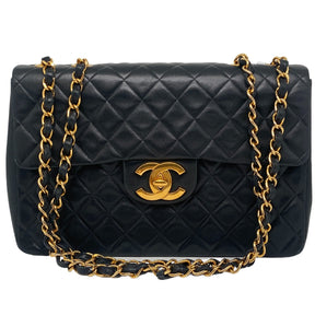 Chanel Lambksin Quilted XL Jumbo Single Flap