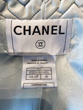 Chanel Lambskin Leather Jacket Gray Label