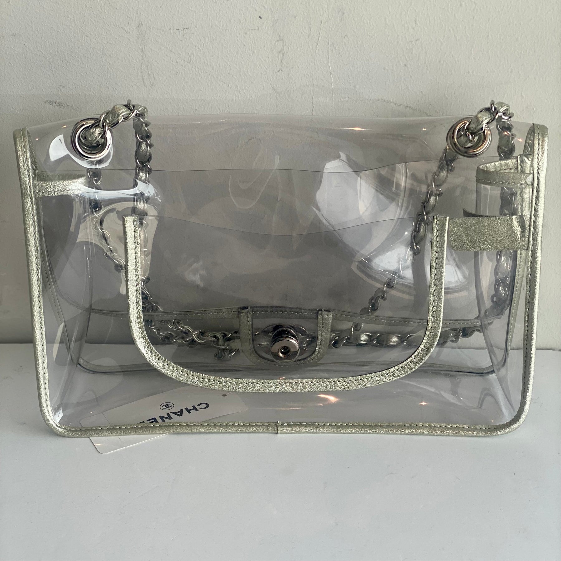 Chanel Clear 2.55 Reissue Transparent Classic Single Flap Shoulder Bag Back