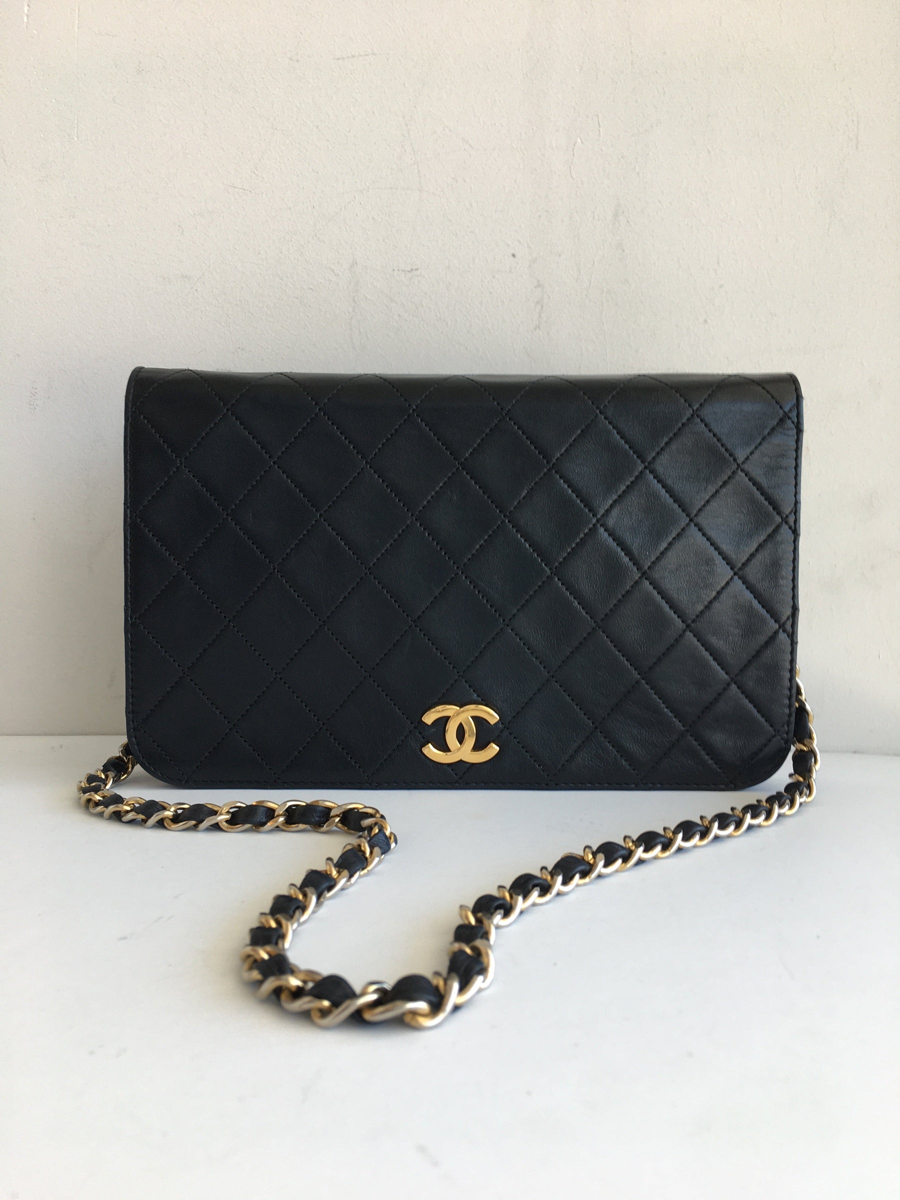 Chanel Quilted Lambskin Leather Single-Flap Bag Front
