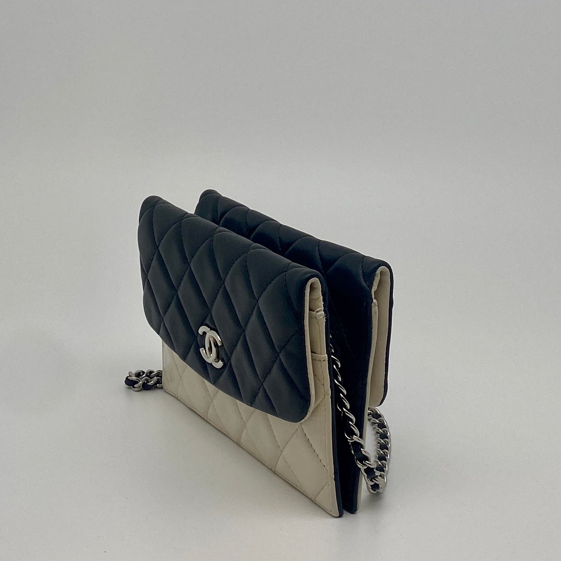 Chanel Quilted Lambskin Double Sided Wallet On Chain Side
