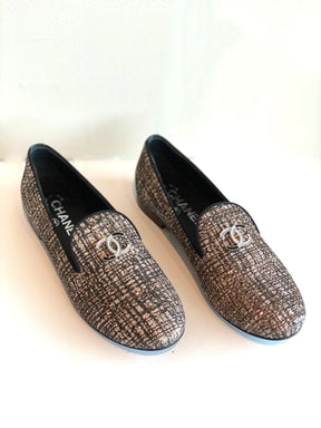 Chanel Tweed Loafers