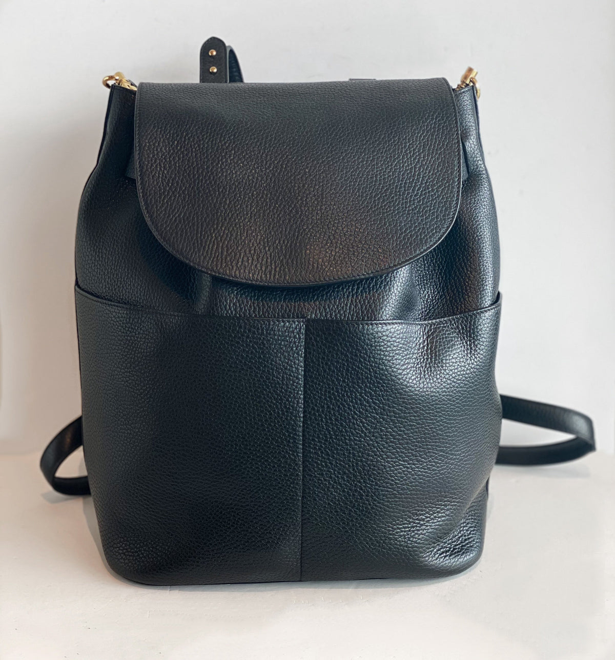 Cuyana Leather Backpack Front