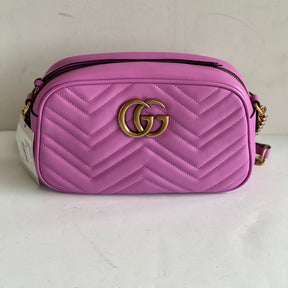 Gucci Marmont Diagonal Matelassé Shoulder Bag