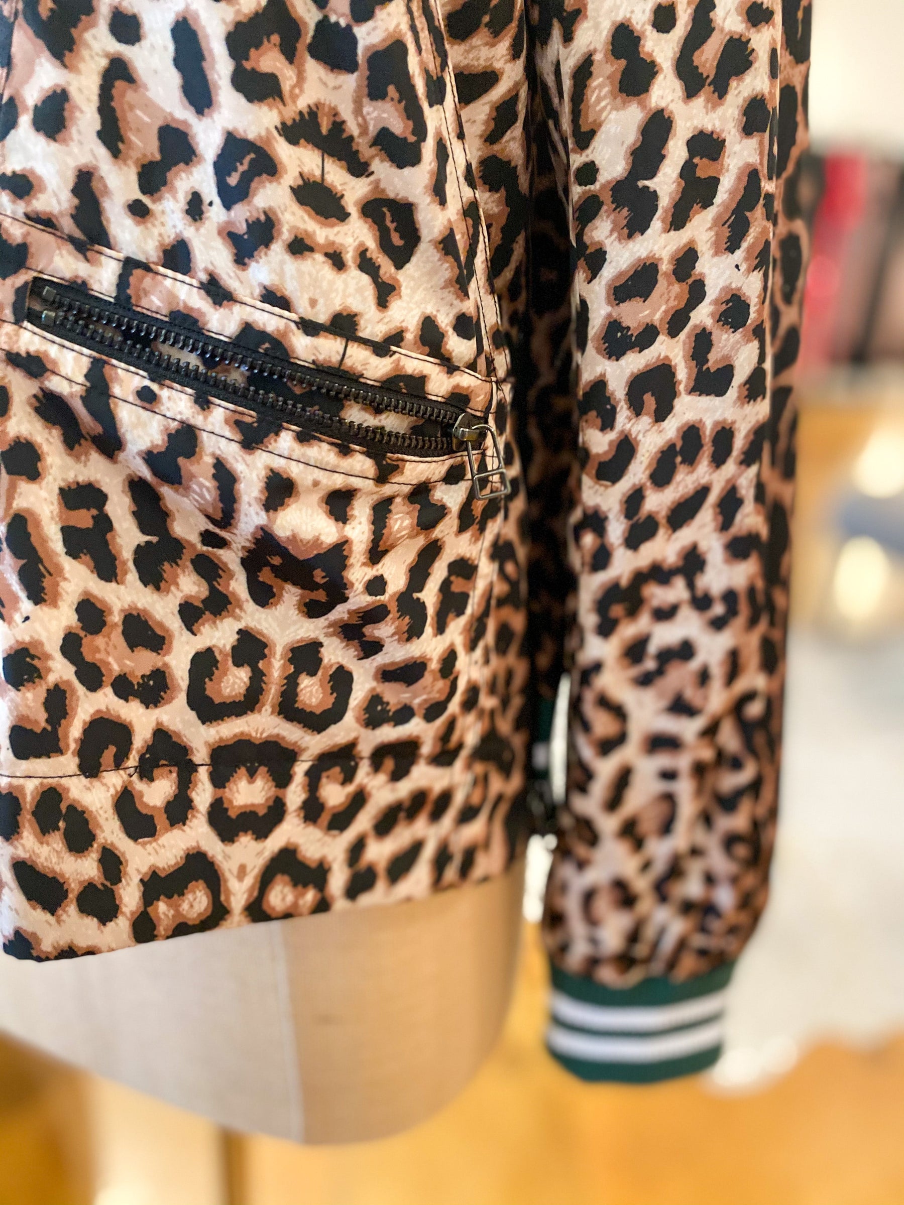 Veronica Beard Leopard Bomber Jacket