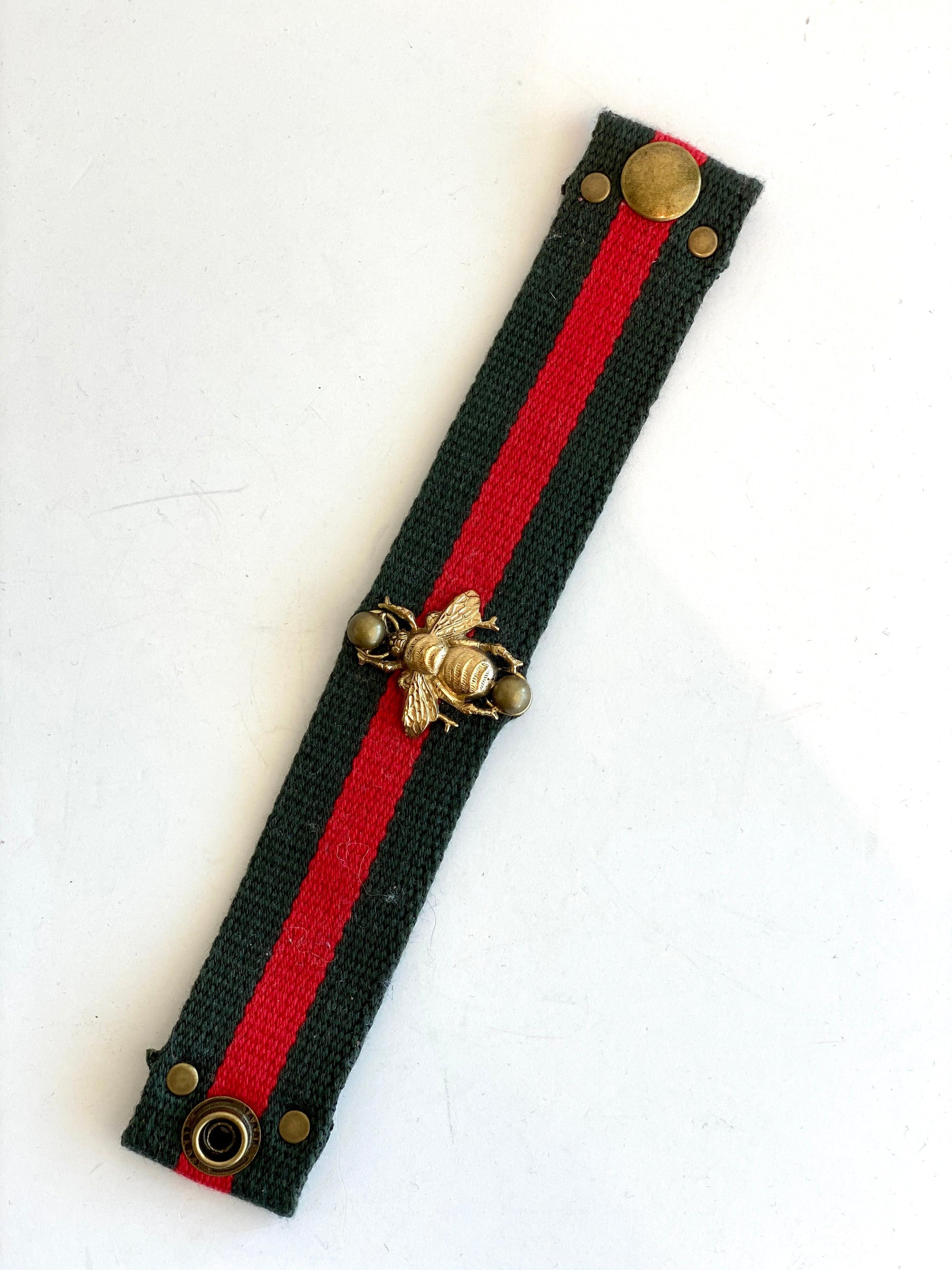 green and red bracelet