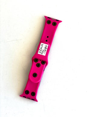 pink and brown watch band