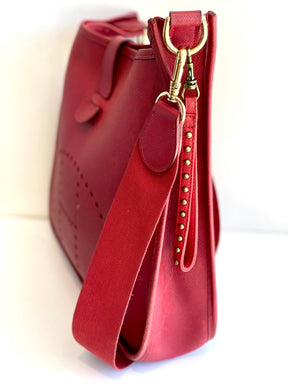 side red leather hermes bag