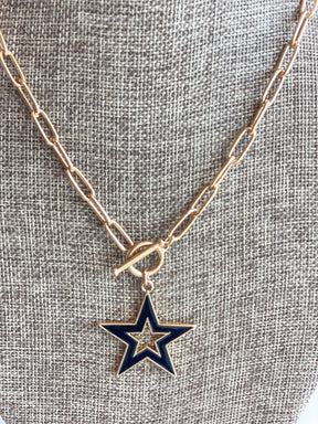 black star detail necklace