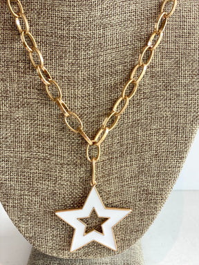 white star necklace