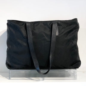 Prada Medium Black Nylon Tote Bag