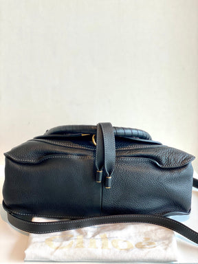 bottom of black chloe purse