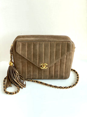 Chanel Vintage Suede Bag