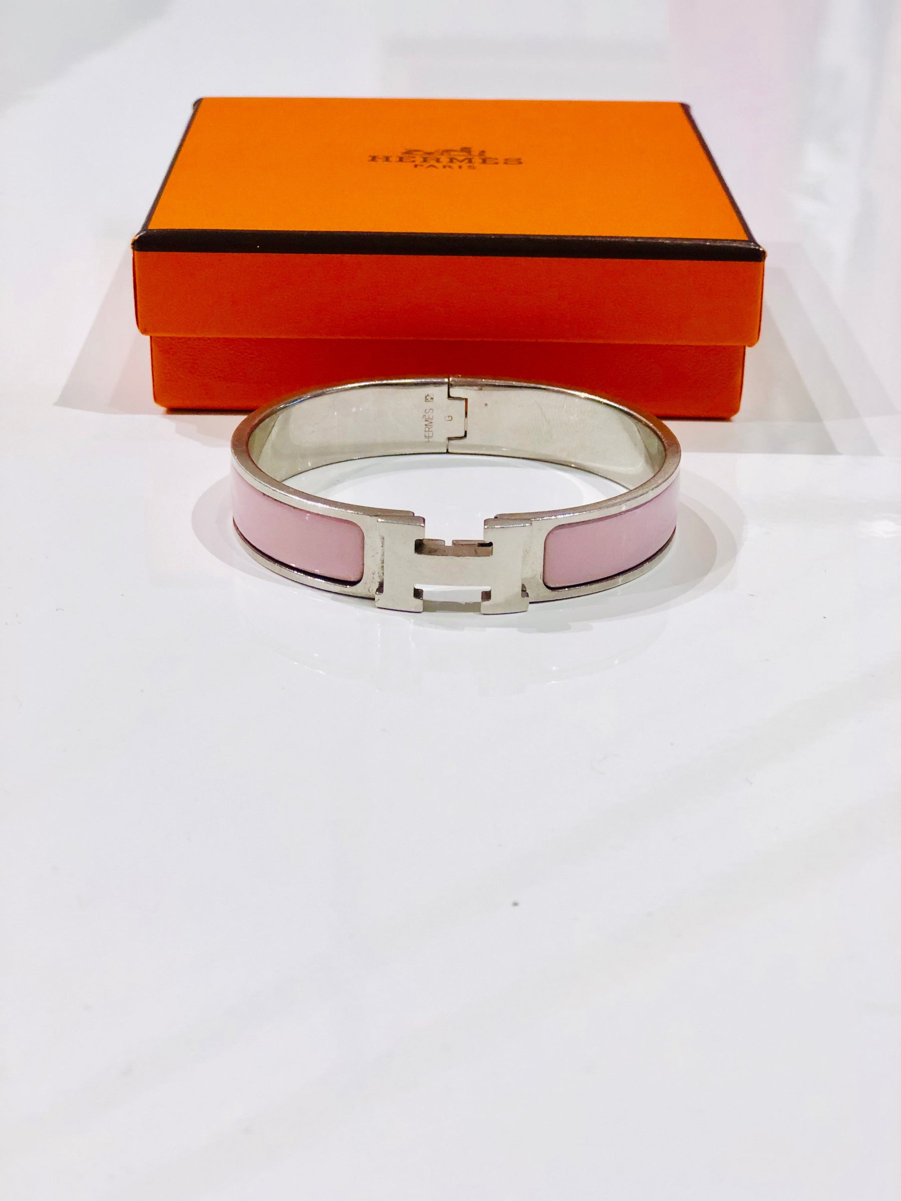 Hermes PM Clic Clac Bracelet Pink