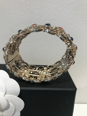 Chanel Filagree Stone Bracelet