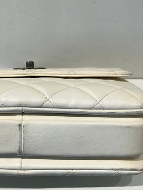 Chanel Flap Bag with Top Handles Ivory