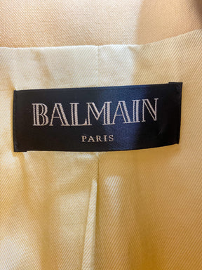 Balmain Paris Double-Breasted Wool Blazer Tag