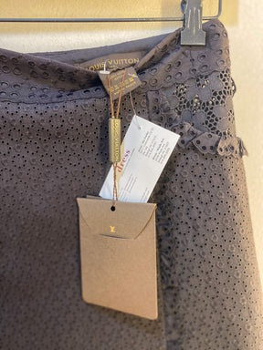 Louis Vuitton Lace Skirt Brown Original Tags
