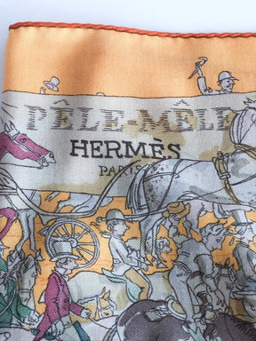 Hermes Signed Scarf
