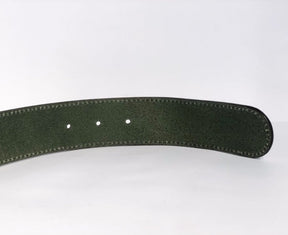 Gucci Guccissima Leather Belt Dark Green