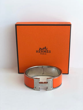 Hermes Clic Clac Bracelet Orange 