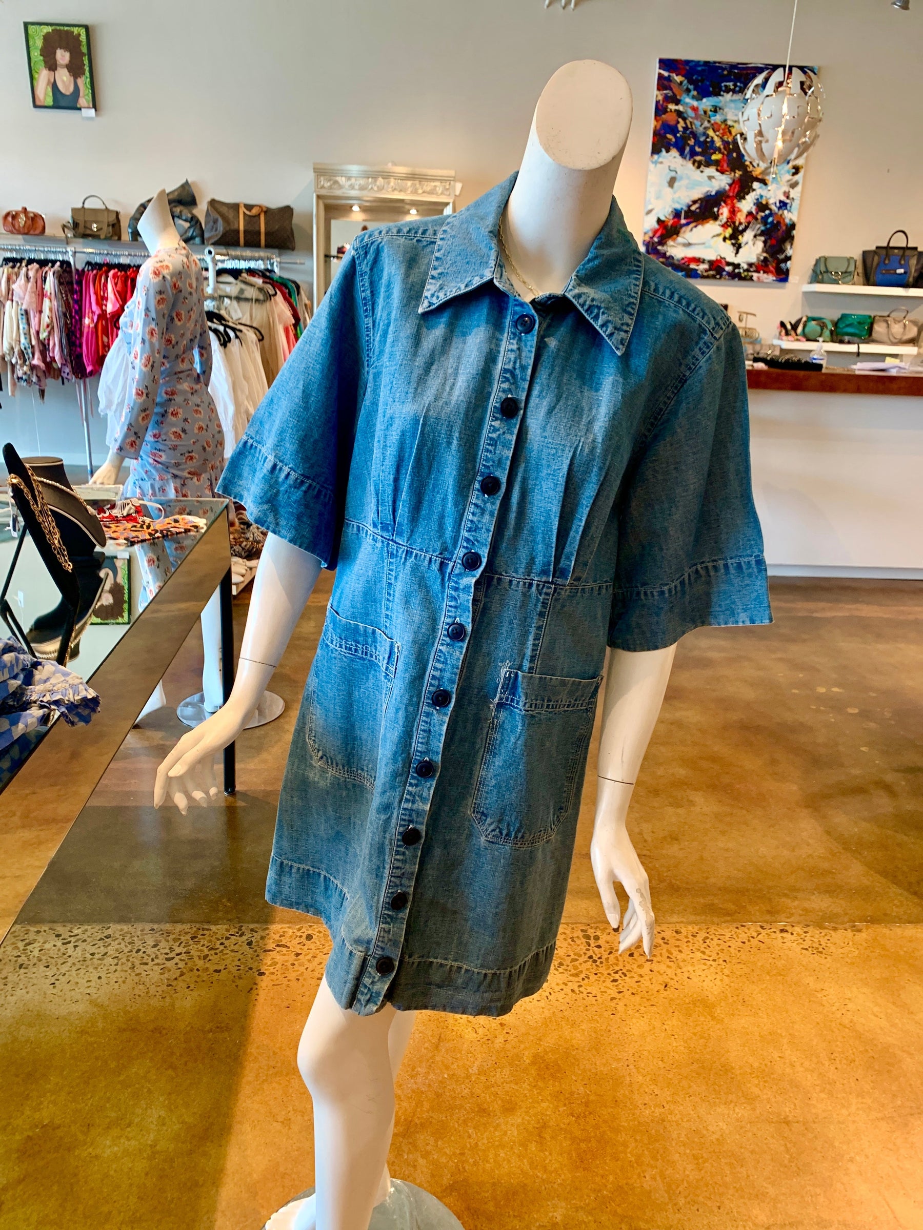 Sea New York Peper Denim Shirt Dress Sea New York Peper Denim Shirt Dress