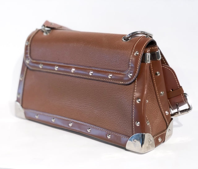 Louis Vuitton Le Talenteaux Bag Brown Leather Back of Bag