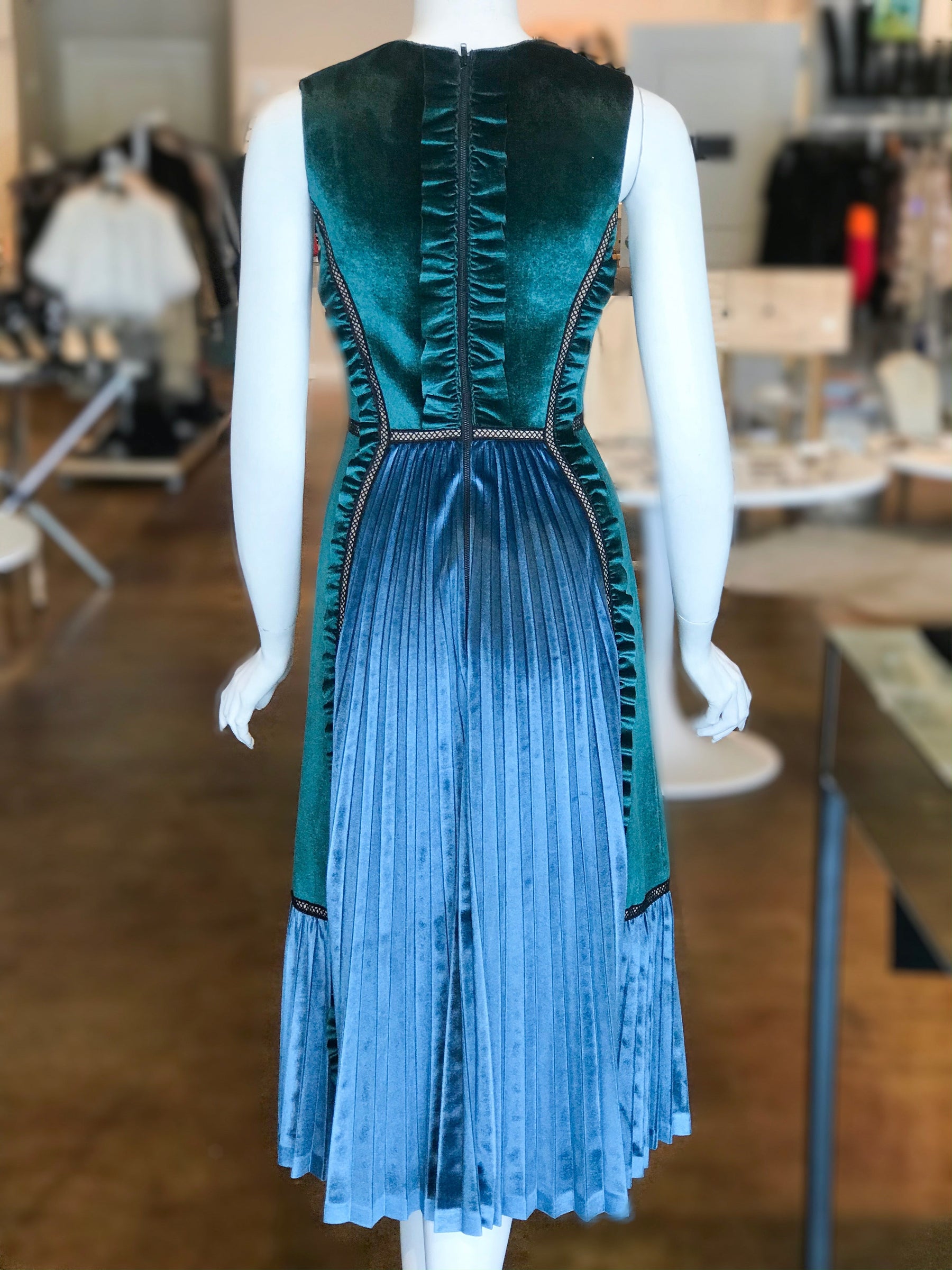 Self-Portrait Velvet Midi Dress Self-Portrait Velvet Midi Dress