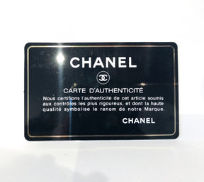 Chanel Studded Wallet on Chain Black Authentication Card