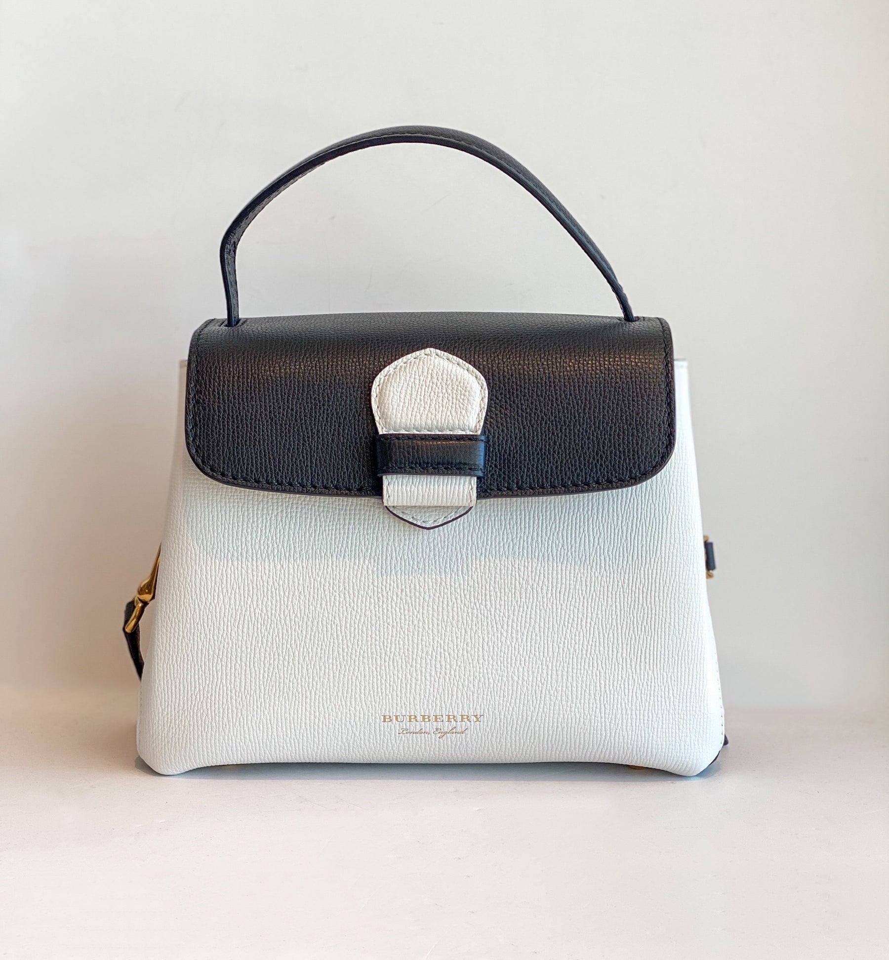 Burberry Camberley Bag Black and White Front of Bag