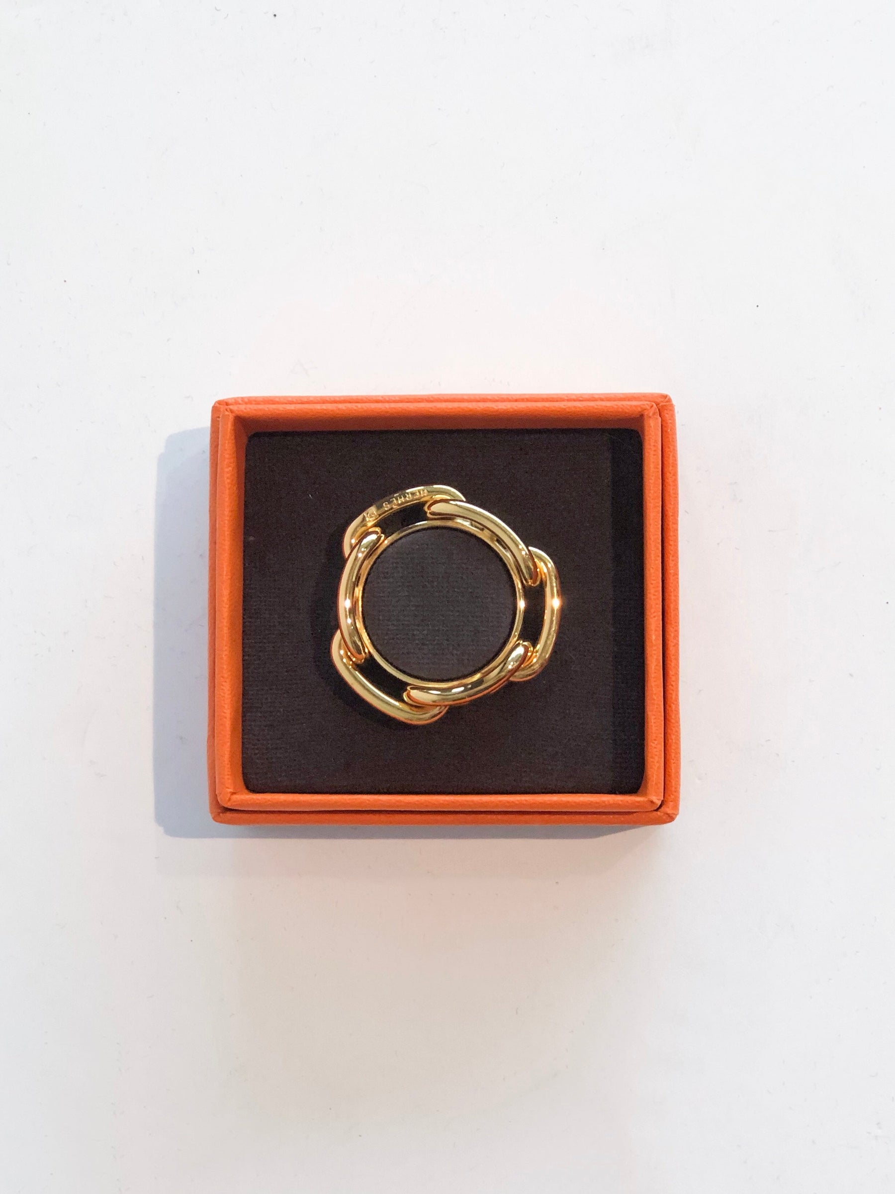 Hermes Scarf Ring Gold