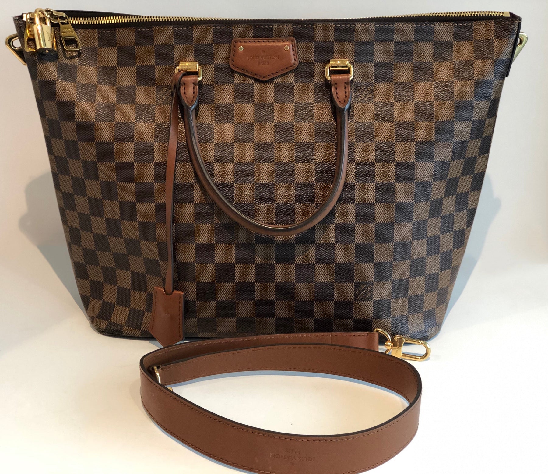 Louis Vuitton Damier Ebene Belmont Bag - Dress Raleigh Consignment