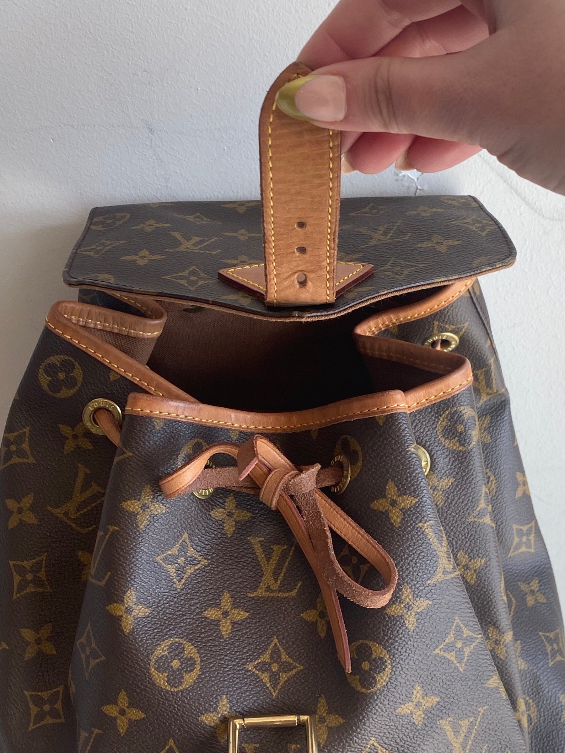 authentic louis vuitton monogram montsouris gm backpack Louis Vuitton Monogram Montsouris GM Backpack