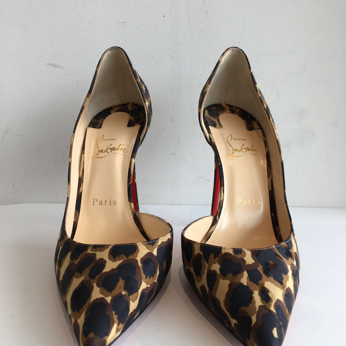 LouboutinLeopardPrintHeels_120  Christian Louboutin Leopard Print Heels with Red Sole main image 0