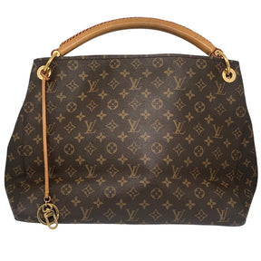 Louis Vuitton Monogram Print Artsy MM Coated Canvas Braided Leather Handle